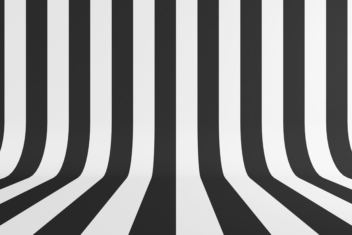 black and white stripes on a backdrop