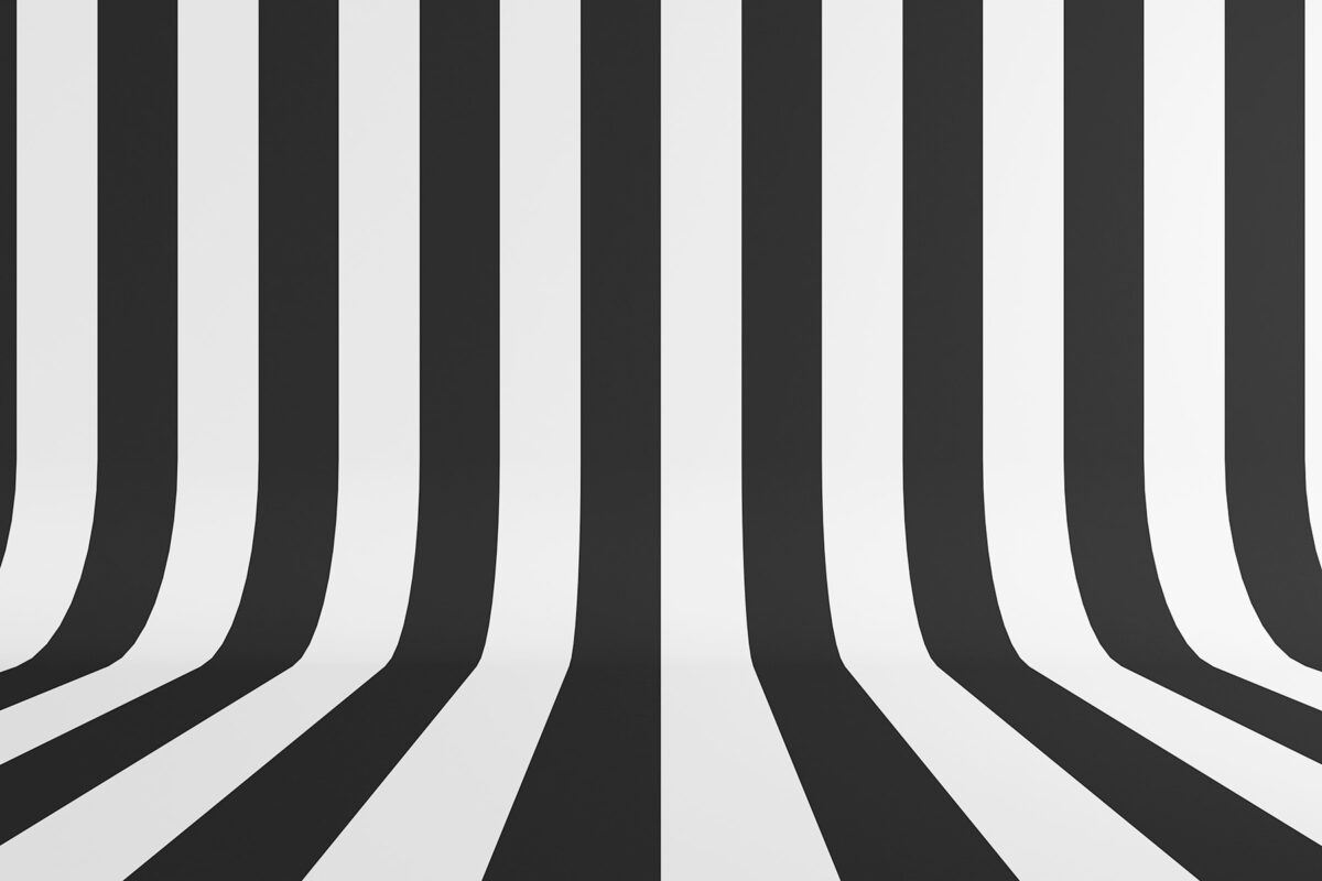 black and white stripes on a backdrop