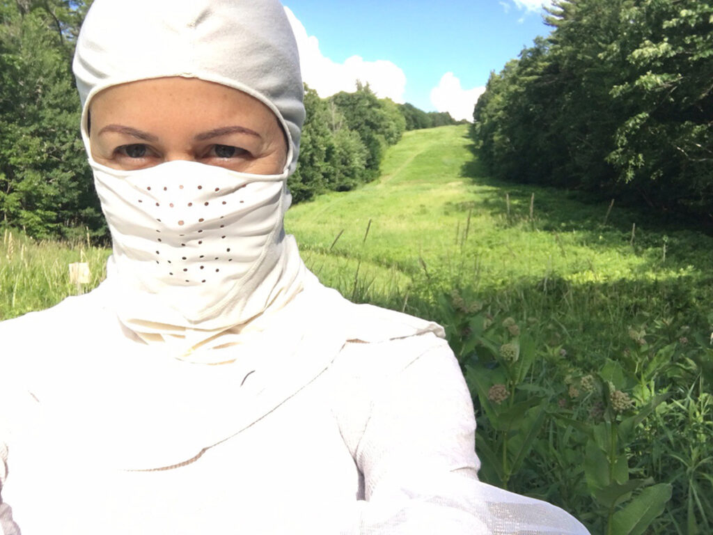 jennifer solow in the milkweed field