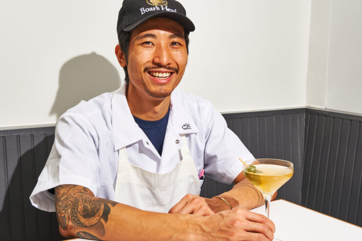 chef Calvin Eng drinks MSG martini