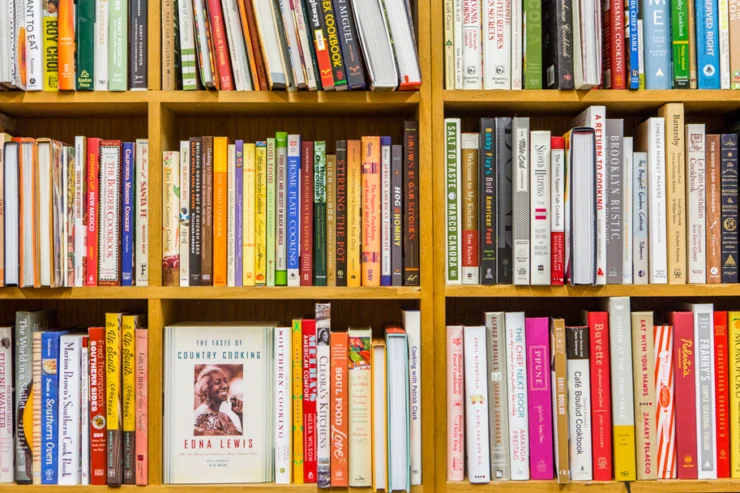 The cookbook selection at Kitchen Arts & Letters