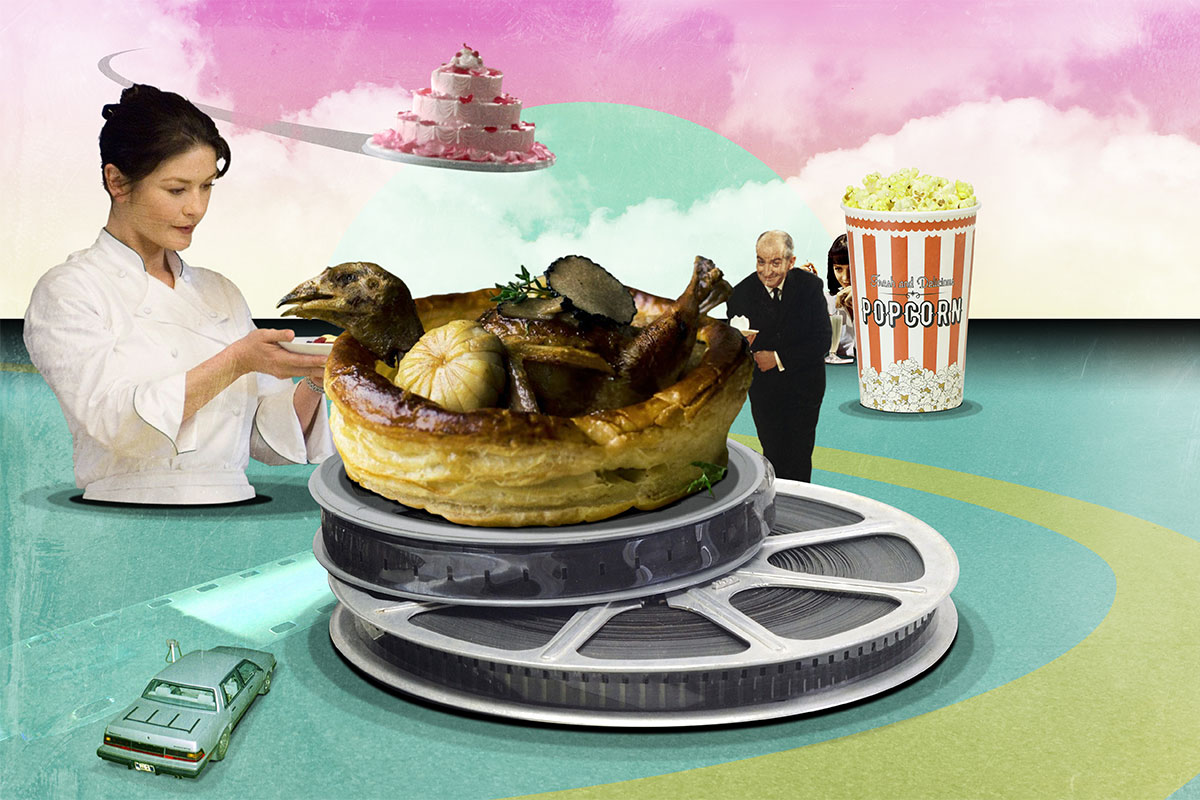 illustration representing food + film