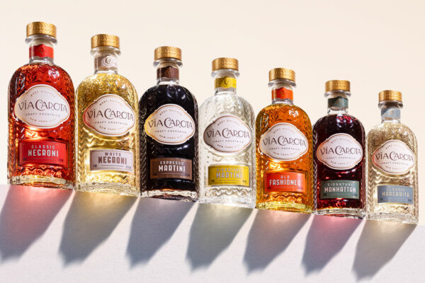 Via Carota Craft Cocktail bottles lineup