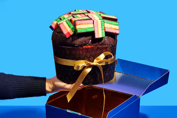 Settepani's Rainbow Panettone gift box
